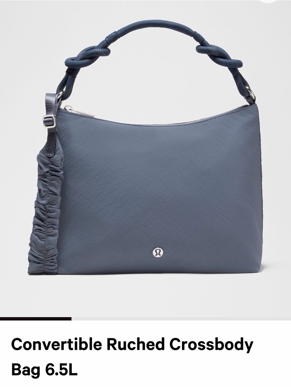 lululemon athletica Convertible Ruched Crossbody Bag in Slate Blue